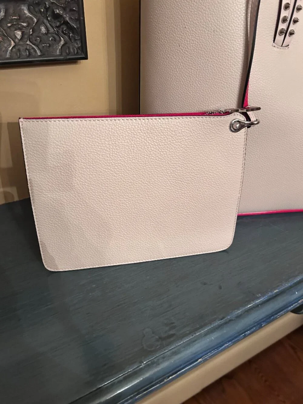 Christian Louboutin Cabata Large tote in Leche, Rare Neutral Shade